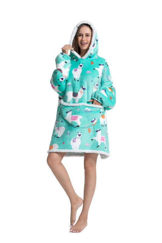 🦙 Poncho Lama: Il Tuo Alleato Perfetto per il Relax in Casa! 🏡💖