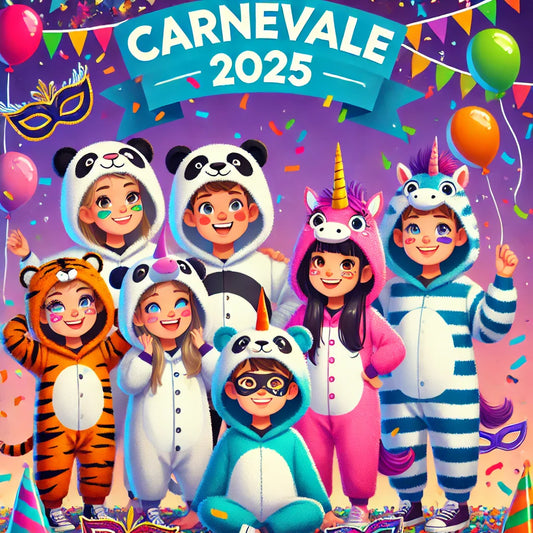 🌟 Pigiami Animali per un Carnevale 2025 Indimenticabile! 🌟