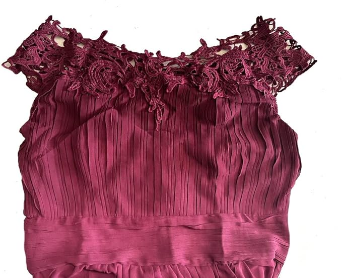 Abito Lungo Cerimonia Elegante da Donna in Chiffon, Vestito da Damigella